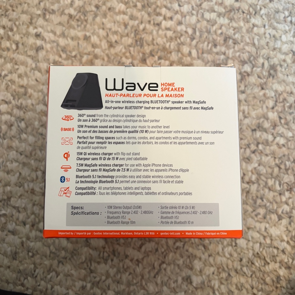 Wave Portable Home Speaker – Black - Picture 3 of 4